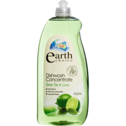Photo of Earth Choice Green Tea & Lime Dishwashing Liquid Concentrate 900ml