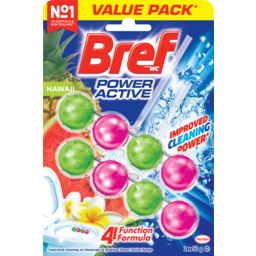 Photo of Bref Power Active 4 Function Formula Hawaii In The Bowl Toilet Cleaner 2x50g