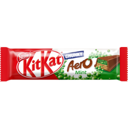 Photo of Nestle Kit Kat Chunky Aero Mint Chocolate Bar 45g