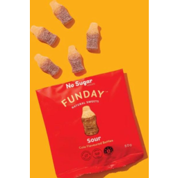 Photo of Funday No Sugar Sour Cola Bottles 50g
