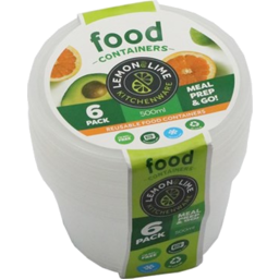 Photo of Disposable Plastic Food Containers Round 500 ml 6-pack