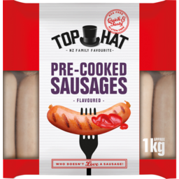 Photo of Top Hat Pre-Cooked Sausages 1kg