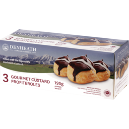 Photo of Denheath Premium Gourmet Custard Filled Profiteroles 3 Pack