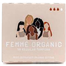 Photo of Femmie Organic Cotton Tampons Regular 18pk