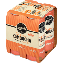 Photo of Remedy Organic Kombucha Peach