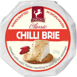 Photo of Unicorn Cheese Brie Chilli 125gm