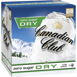 Photo of Canadian Club Zero Sugar Dry 24pk 375ml