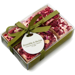 Photo of Bramble & Hedge Nougat Raspberry, Caramelised White Chocolate & Rose Praline 180gm