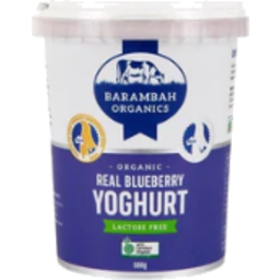 Photo of Barambah Real Blueberry Organic Yoghurt 500gm