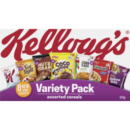 Photo of Kelloggs Cereal Variety Assorted Breakfast Cereals 8 Pack 275g
