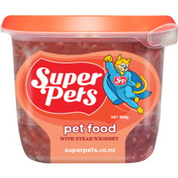 Photo of Super Pets Pet Food With Steak & Kidney 800g