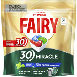 Photo of Fairy 30 Minute Miracle Dishwashing Tablets 31 Pack