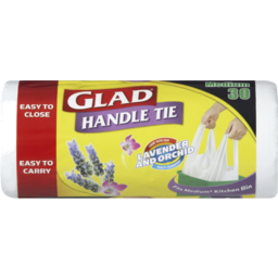 Photo of Glad Handle Tie Lavender And Orchid Medium Kitchen Tidy Bags Roll