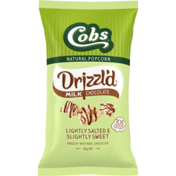 Photo of Cobs Natural Popcorn Drizzld Milk Chocolate & Sea Salt 110g