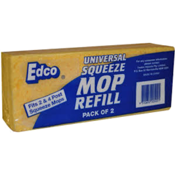 Photo of Edco 4 Pt Squeeze Mop Refill 2pk
