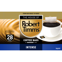 Photo of Robert Timms Intense Coffee Bags 28 Pack 160g