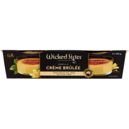 Photo of Wicked Sister Vanilla Creme Brulee 2 Pack 200g