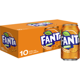 Photo of Fanta Orange Soft Drink Multipack Cans 10.0x375ml
