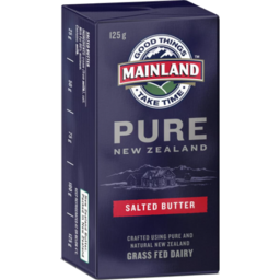 Photo of Mainland Butter Pure Salted Block 125gm