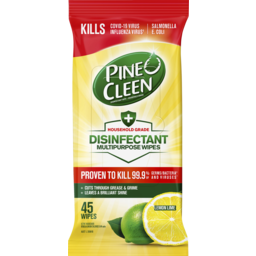 Photo of Pine O Cleen Lemon Lime Disinfectant Multipurpose Wipes 45 Pack