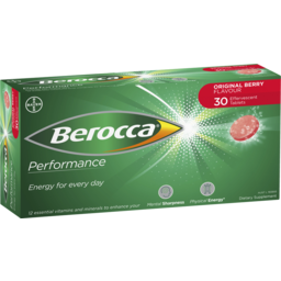 Photo of Berocca Energy Vitamin Original Berry Effervescent Tablets 30 Pack 