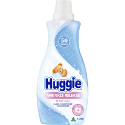 Photo of Huggie Wrinkle Release Fabric Conditioner Concentrate White Lily 1l