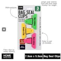 Photo of Bag Seal Clips 7.5x5.5cm 3 Pack