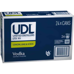 Photo of Udl Vodka Lemon Lime & Soda Cans