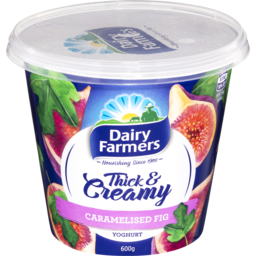 Photo of Dairy Farmers Thick & Creamy Yogurt Caramelised Fig 600g