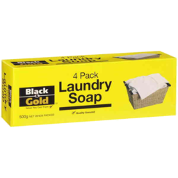 Photo of Black And Gold Laundry Soap 4x125gm