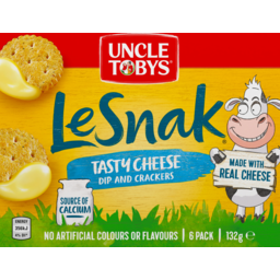 Photo of Uncle Tobys Le Snak Tasty Cheese Dip And Crackers 6 Pack