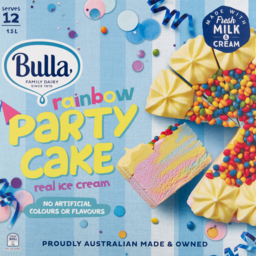 Photo of Bulla Rainbow Ice Cream Cake 1.5l