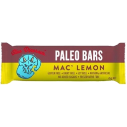 Photo of Blue Dinosaur Paleo Bar Mac Lemon 45gm