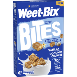 Photo of Weet-Bix Bites Vanilla Flavour Coconut Crunch 500g