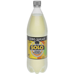 Photo of Solo Zero Sugar Lemon Mango Flavour Soft Drink Bottle 1.25l