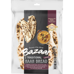 Photo of Bazaar Plain Naan Bread 2 Pack
