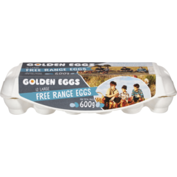 Photo of Golden Eggs Free Range Eggs Large 12 Pack