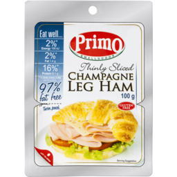 Photo of Primo Thinly Sliced Champagne Leg Ham 100gm
