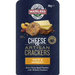 Photo of Mainland Extra Tasty Cheese & Artisan Crackers On The Go With Date & Apricot Crackers
