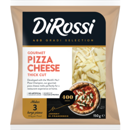 Photo of Dirossi 400 Grated Pizza Cheese 150g