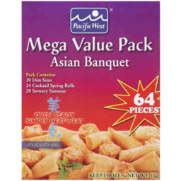 Photo of Pacific West Mega Value Pack Asian Banquet 64 Pieces 1kg