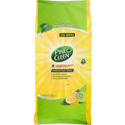 Photo of Pine O Cleen Disinfectant Surface Wipes Lemon & Lime 120 Pack
