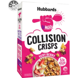 Photo of Hubbards Be Mighty Granola Collision Crisps Very Berry 400g