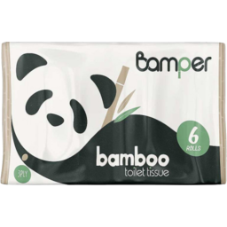 Photo of BAMPER Bamboo Toilet Paper 3 Ply 248 Sheet 6pack