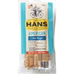Photo of Hans American Hot Dogs 375g