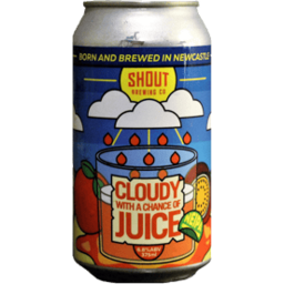 Photo of Shout Brewing Cloudy With A Chance Of Juice NEIPA Can