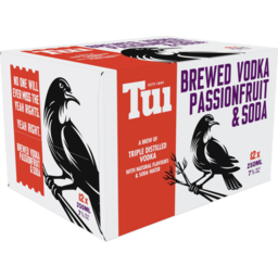 Photo of Tui Vodka 7% Passionfruit & Soda 12x250ml Cans