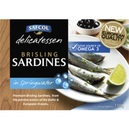 Photo of Safcol Brisling Sardines In Spring Water