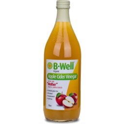 Photo of B Well Organic Apple Cider Vinegar With The Mother Raw & Unfiltered 1l