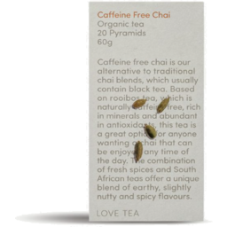 Photo of LOVE TEA Org Caffeine Free Chai 20 Pyramids